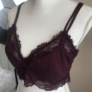 plum bralette